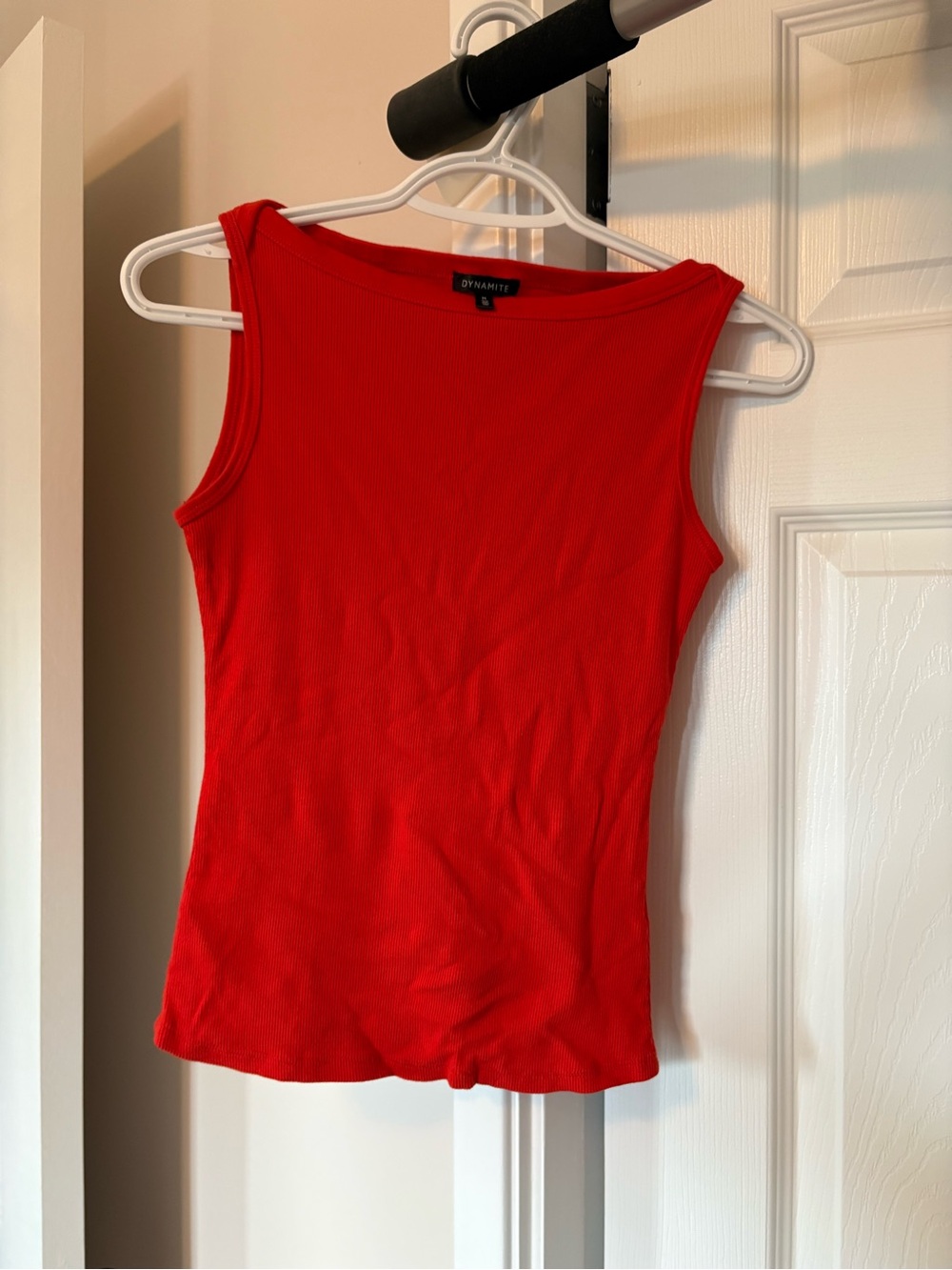 Dynamite Bright Red Ribbed Tank